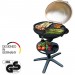 Ventes SUNTEC Barbecue sur pied electrique BBQ-9479 [bonnet détachable avec indication de la température, tableau intégré, plaque à griller 46x35 cm, max. 2400 W] déstockage